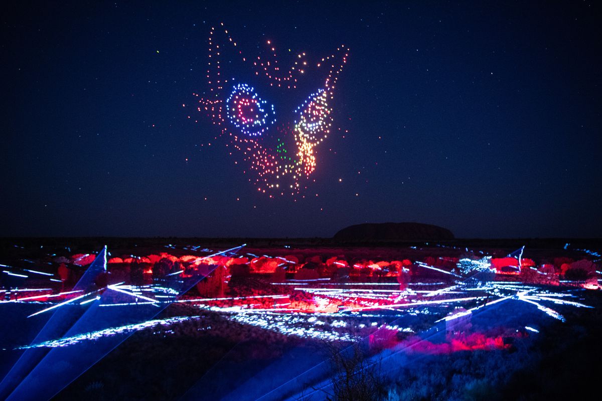 Spectacular sound and light show, Wintjiri Wiru, la... | National  Indigenous Times
