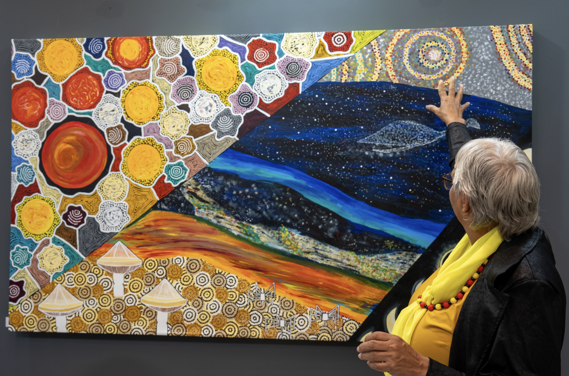 Indigenous astronomy art exhibition to be shown under Australian skies for first time