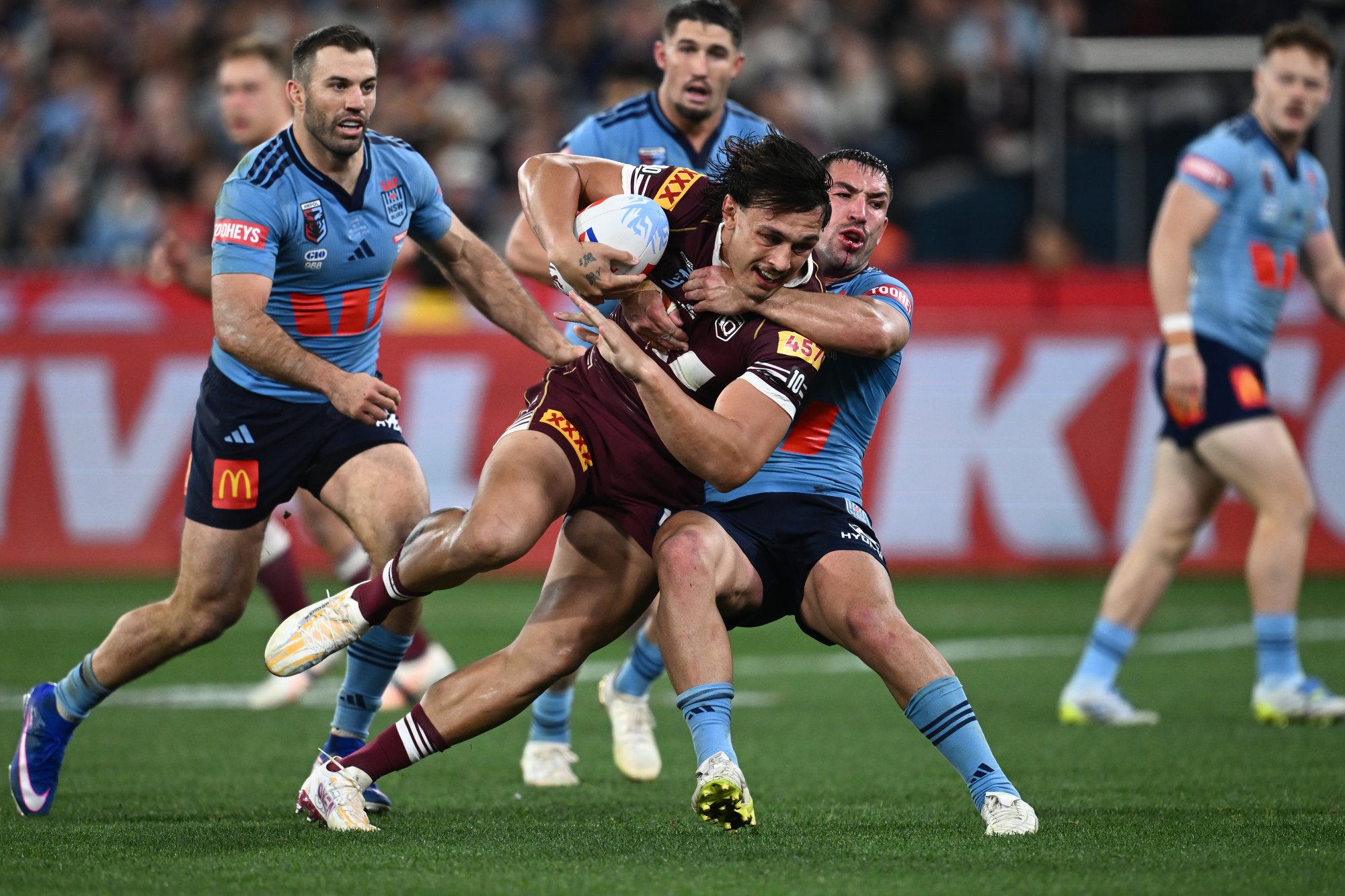 'Dad wanted me to do this': Tino fires for Maroons