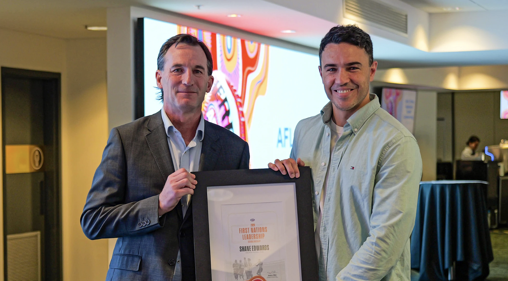 Edwards receives inaugural AFL First Nations leadership scholarship