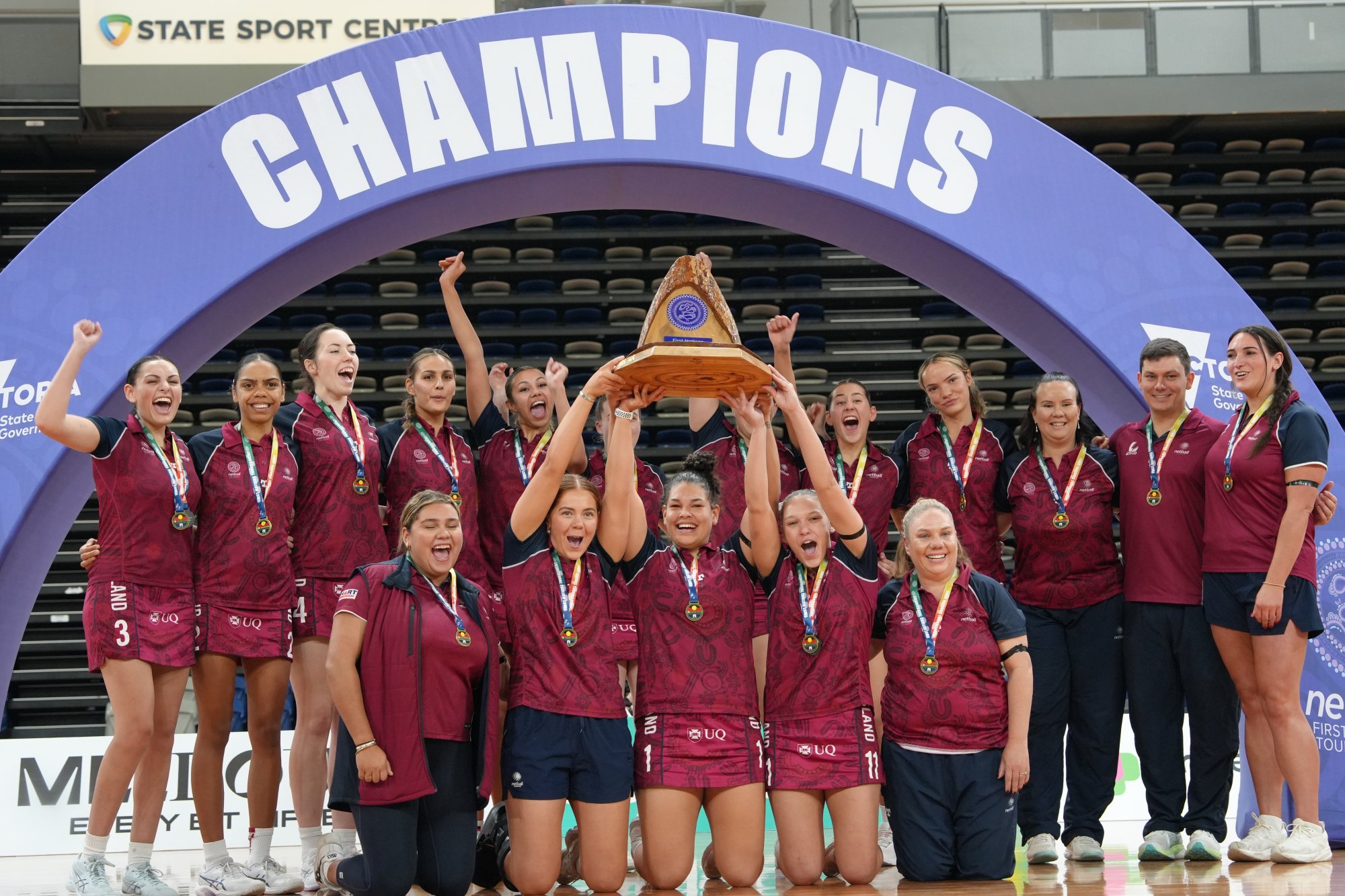 Final seconds triumph sees Queensland crowned national First Nations netball champions