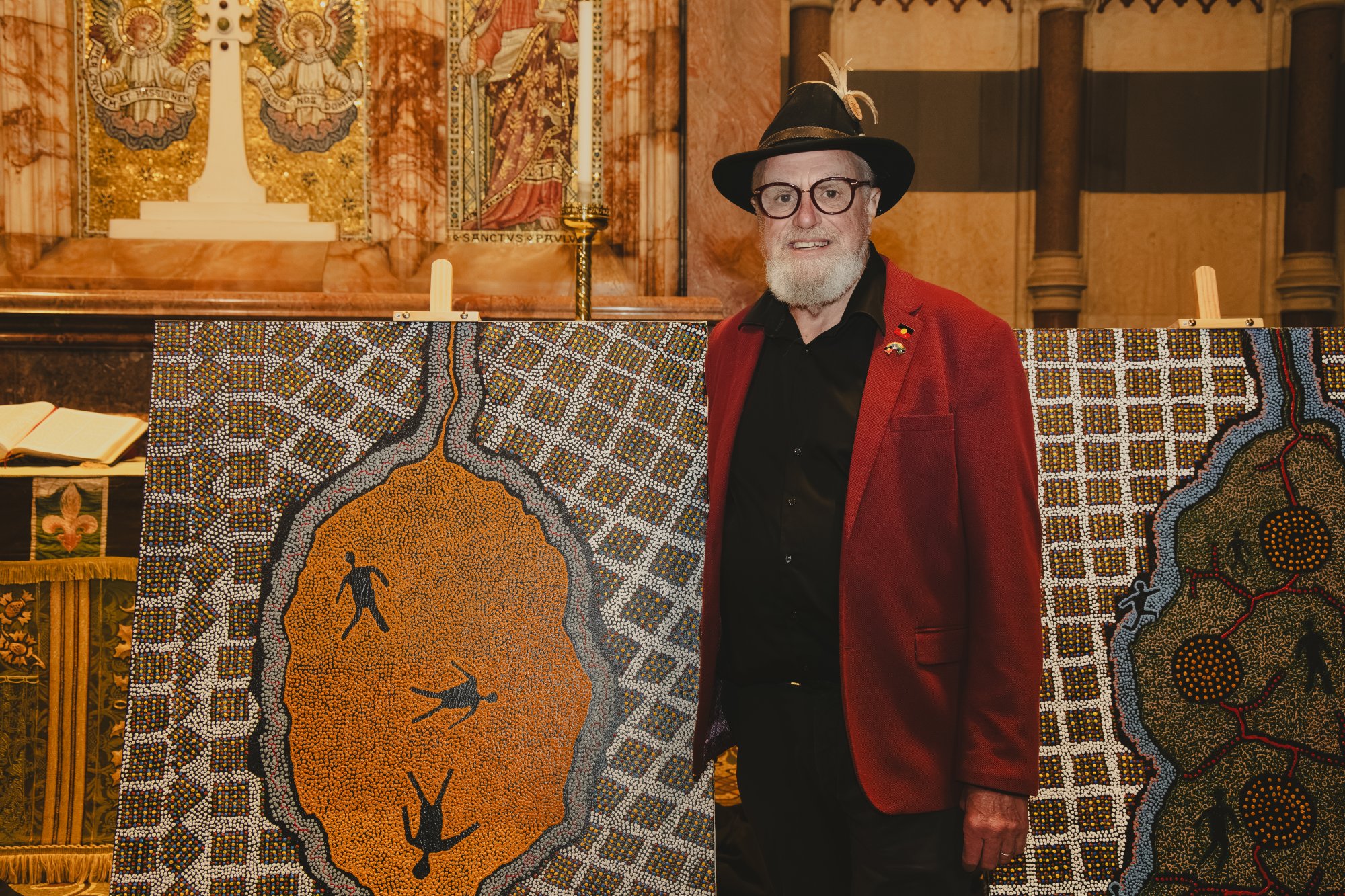 Wiradjuri priest explores truth-telling through art and faith