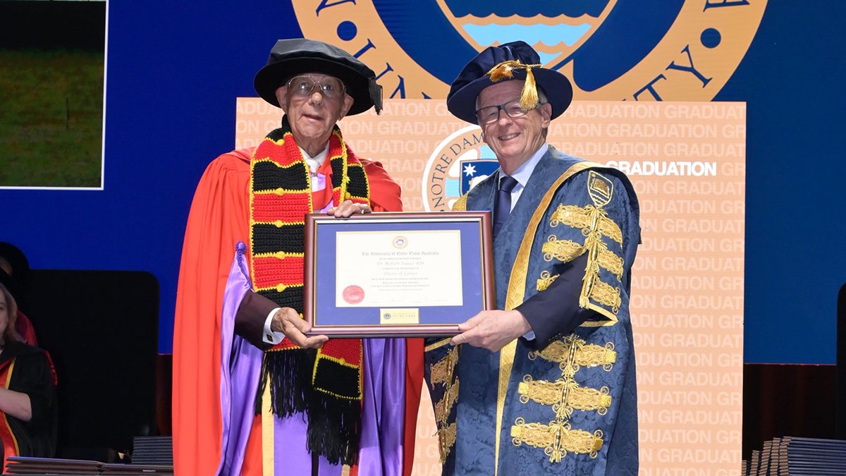 Noongar Elder Robert Isaacs recognised with honorary doctorate