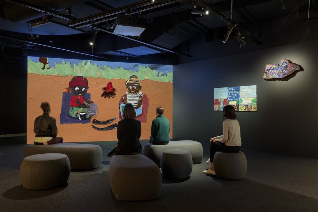Bluey creators launch expo with Indigenous artists