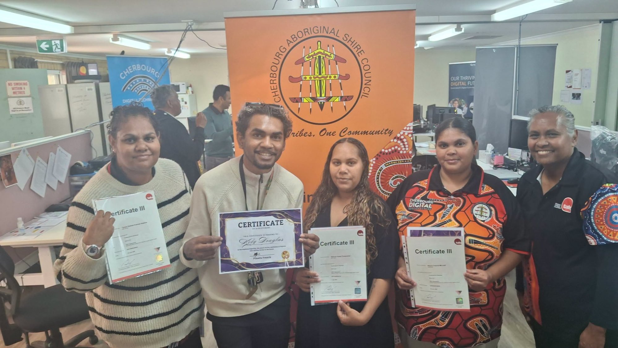 First Nations Cherbourg call centre staff notch up business credentials