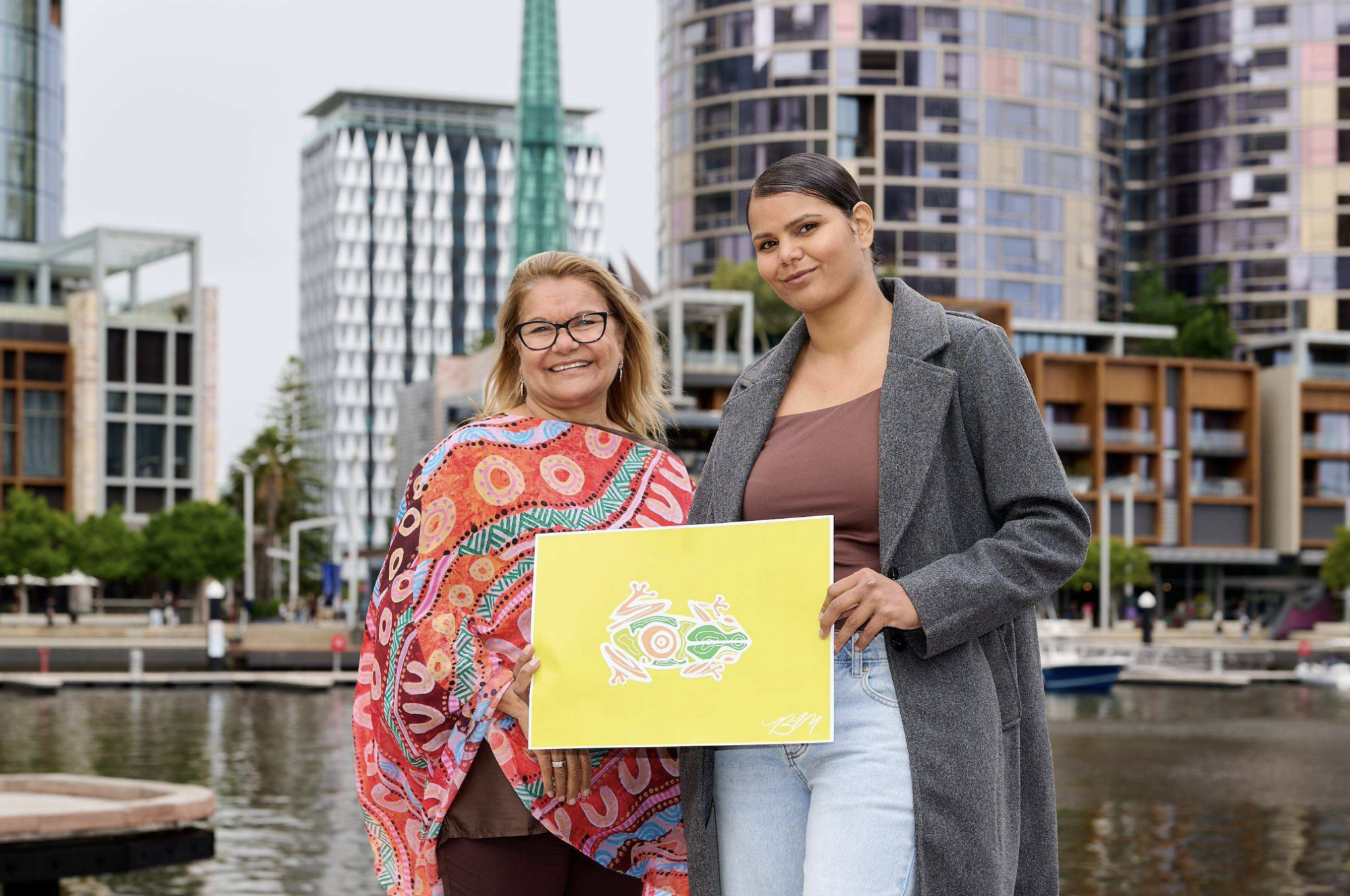 Projection brings the story of Kooyar to life at Elizabeth Quay