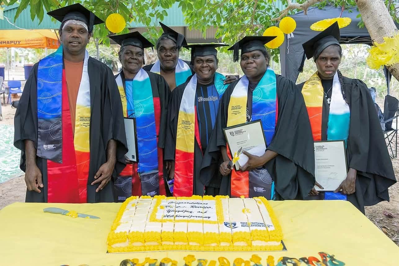 Yolŋu educators celebrate graduation milestone on Country