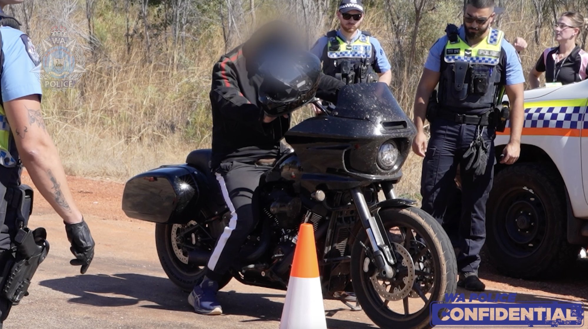 Police intercept alleged outlaw motorcycle gang members heading towards Kimberley