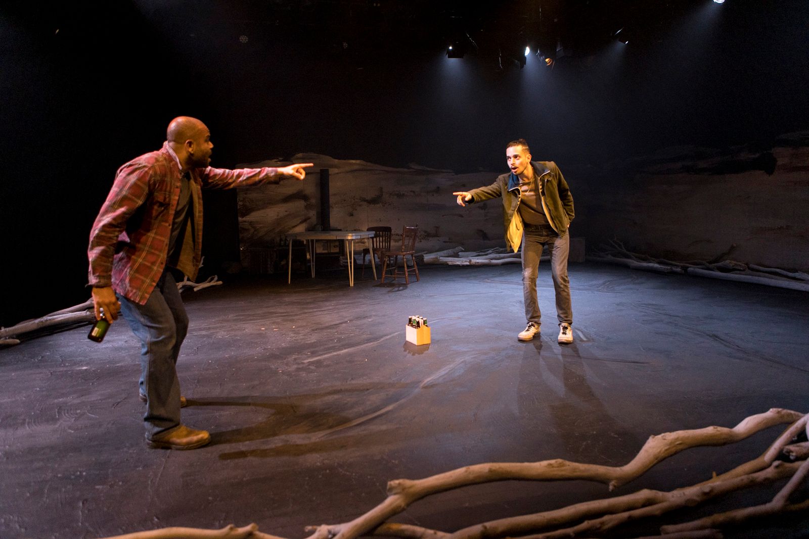 Luke Carroll plays Boyd while Ari Maza Long plays Daniel in At What Cost?
