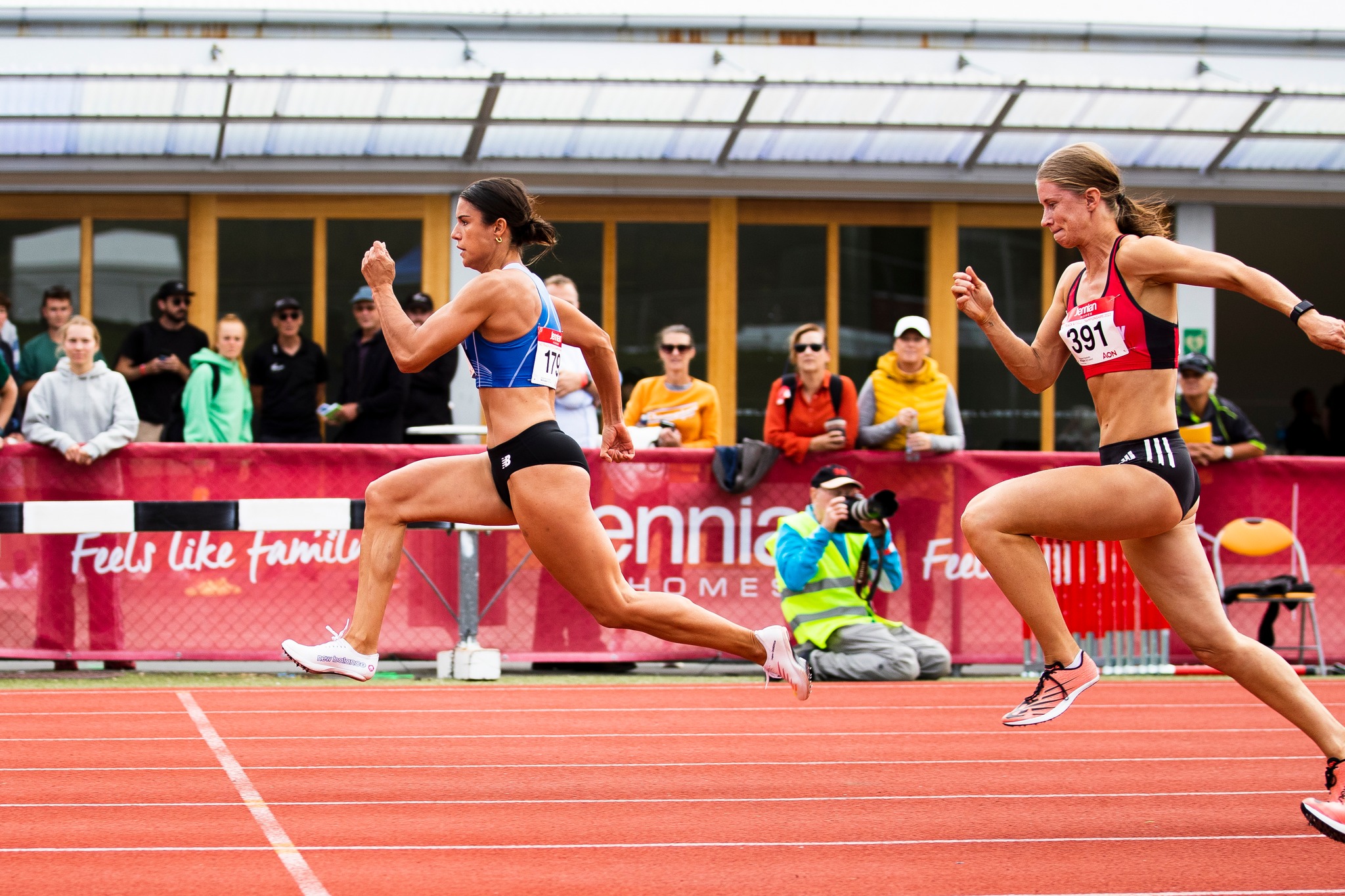 Zoe hobbs sets Oceania Record, New Zealand record, New Zealand residents record and New Zealand All-comers record in Heat 1 of the women's 100m with 11:07s. (Photo: Athletics NZ)
