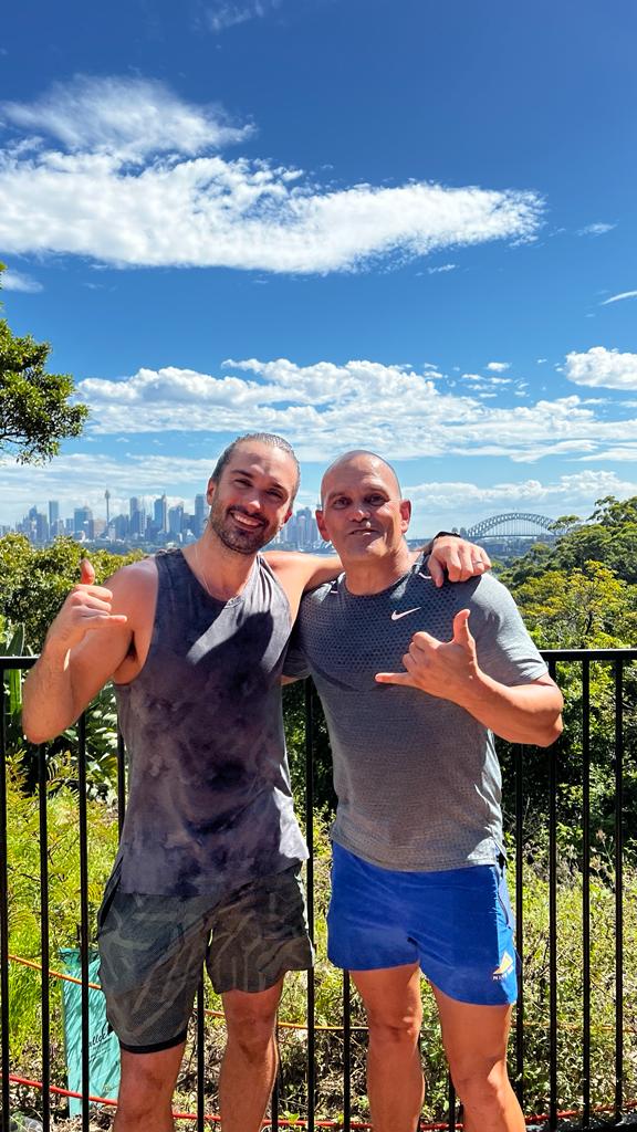 Jeff with the Body Coach Joe Wicks in Sydney, Australia