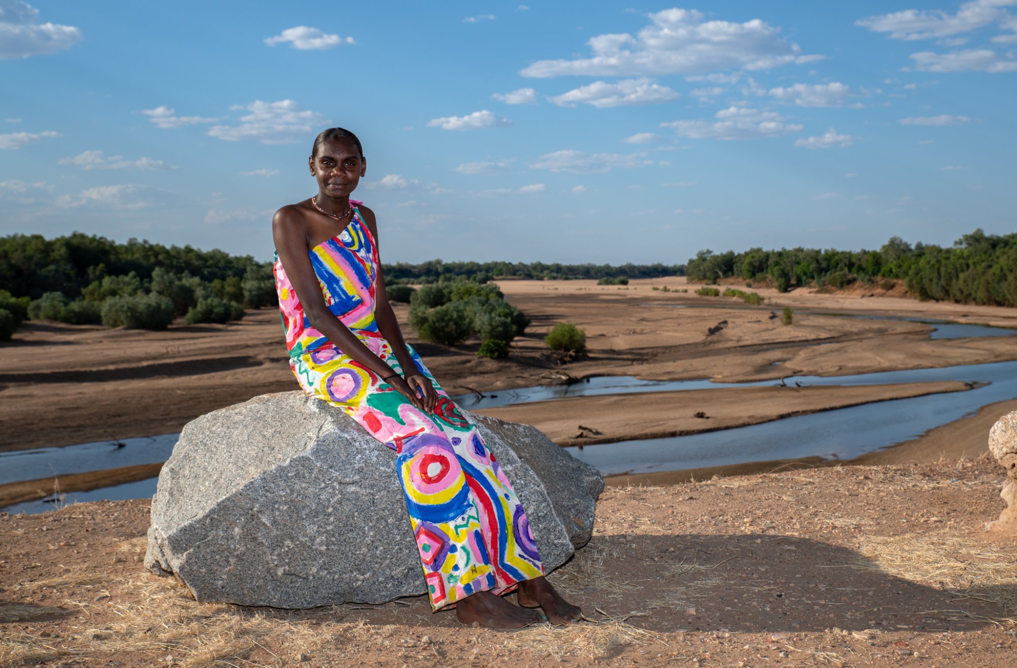 Fashion parade illuminates Fitzroy Crossing