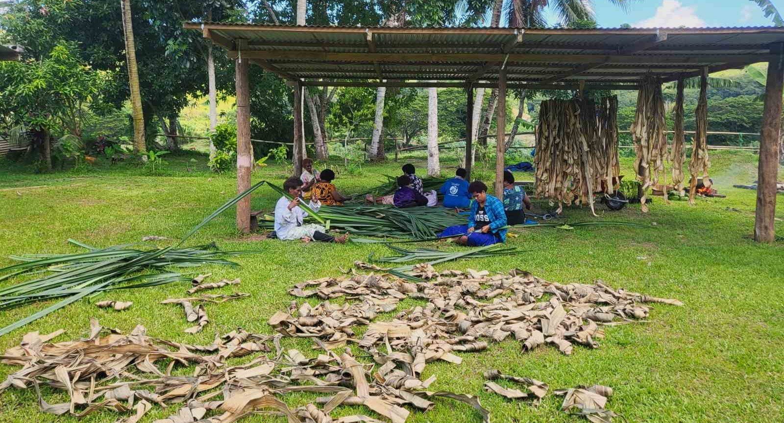 Fijian women turn farming and weaving into village income