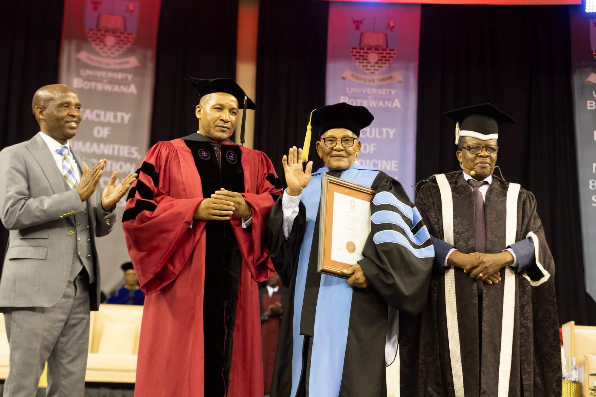 Botswana honours 97-year-old who fought eviction of Indigenous people in Kalahari