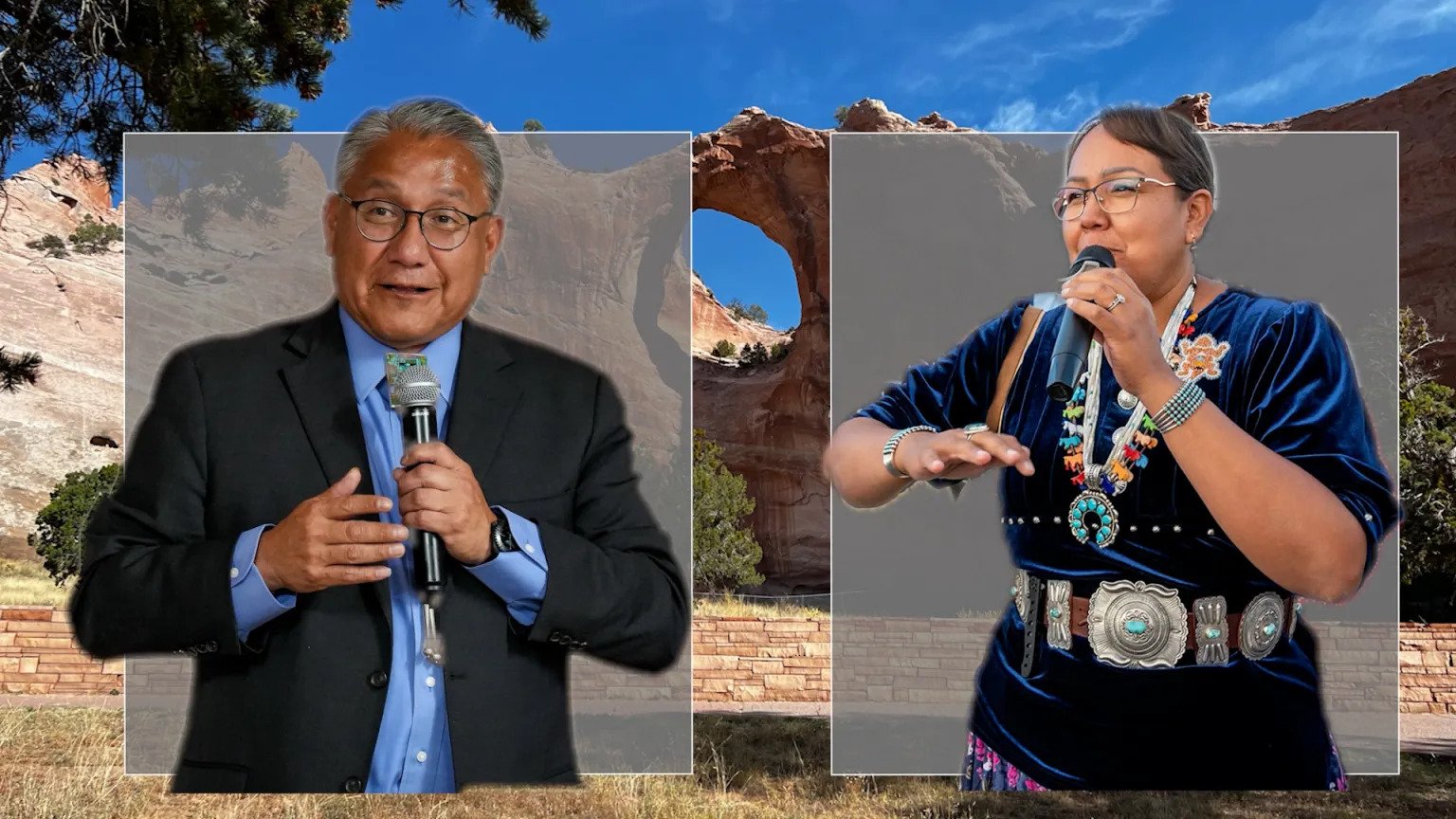 Crystalyne Curley, Justin Jones vie to become next Navajo Nation President